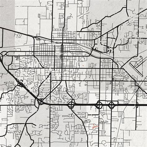 Jonesboro Ar Canvas Print Arkansas Vintage Map Town Plan City Etsy