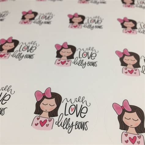 Logo Stickers Custom Stickers Packaging Stickers Labels Etsy