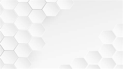 White Honeycomb Powerpoint Templates 3d Graphics Pattern White