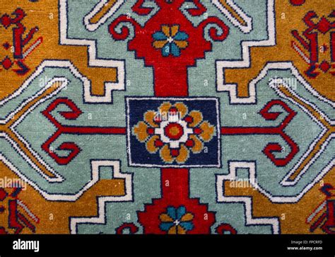 Armenian Colorful Hand Made Rug With Traditional Patterns And Ornaments