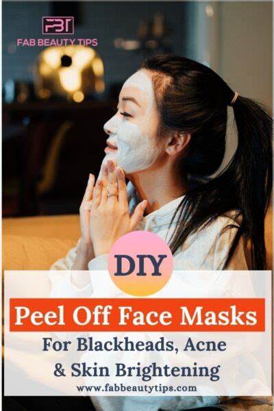 20 Diy Peel Off Face Masks For Blackheads Acne And Skin Brightening