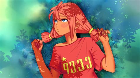 Download our free software and turn videos into your desktop wallpaper! USSR, Anime, Anime Girls, Leaves, Pigtails, Blushing, Everlasting Summer, Twintails Wallpapers ...
