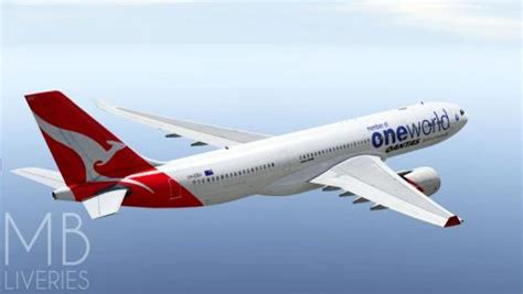 Qantas OneWorld Airbus A330 200 JarDesign Aircraft Skins