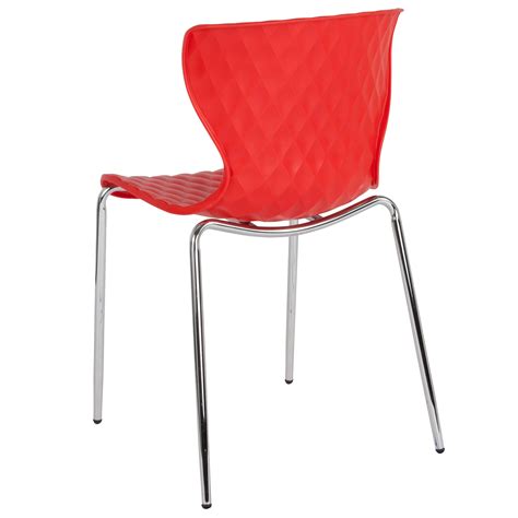 Lowell Contemporary Design Gray Plastic Stack Chair Ebay