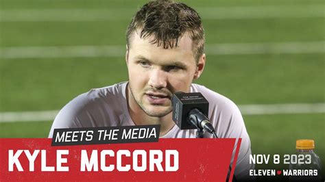 Kyle Mccord Talks About His Development Throughout The Season Youtube