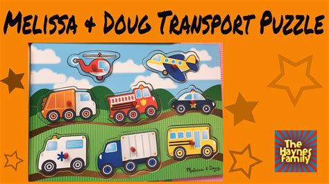 Melissa And Doug Transportvehicles Puzzle Fun Learning Video For Kids