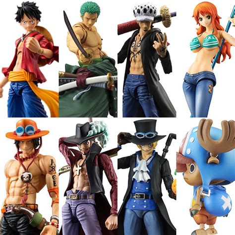 Megahouse Variable Action Heroes One Piece Luffy Ace Zoro Sabo Ley Nami