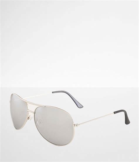 Bke Mirror Aviator Sunglasses Men S Sunglasses And Glasses In Silver Buckle