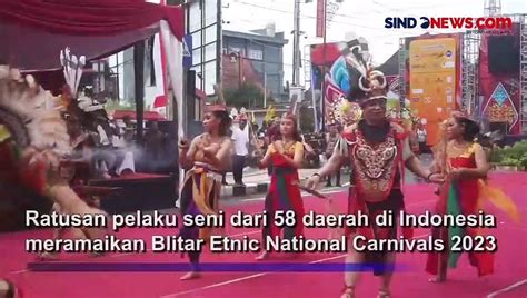 Intip Kemeriahan Karnaval Budaya Di Kota Blitar Ada Pertunjukan