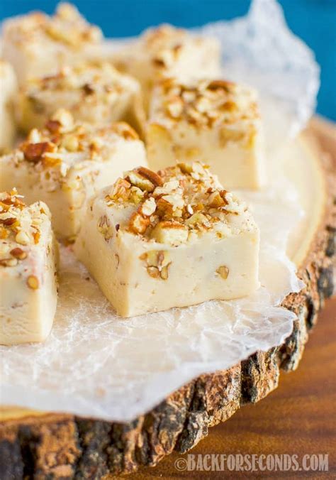 Easy Salted Maple Nut Fudge Back For Seconds