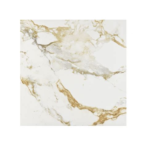 Calacatta Gold Polished 60cm X 60cm Marble Effect Tiles