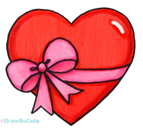 Heart T Easy Drawings Valentines Day Drawing Cartoon Drawing For