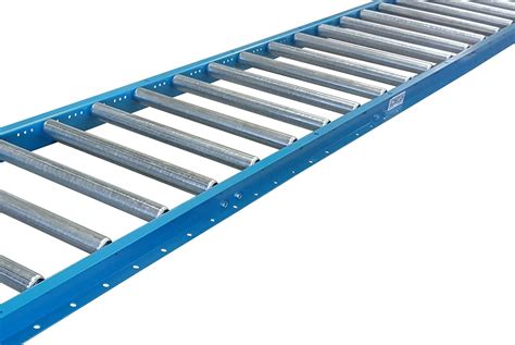 Gravity Conveyor With 15 Diameter Galvanized Steel Rollers On 6