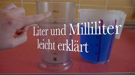 Liter und Milliliter