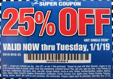 Harbor Freight 25 Off Coupon Valid Now Through 1119