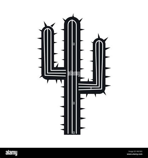 Cactus Black Simple Icon Stock Vector Image And Art Alamy