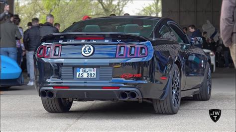 Loud 2013 Ford Mustang Shelby Gt500 Sounds Revs Drag Races And More