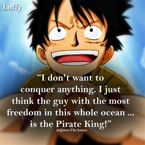 One Piece Quotes About Freedom Onepiecejuli
