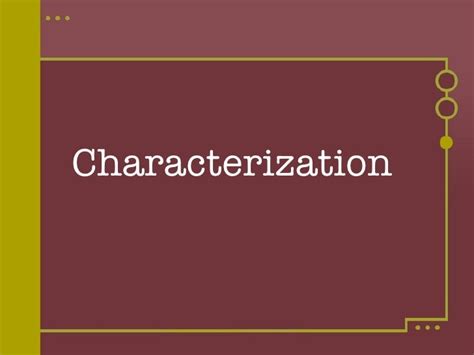Characterization direct and indirect