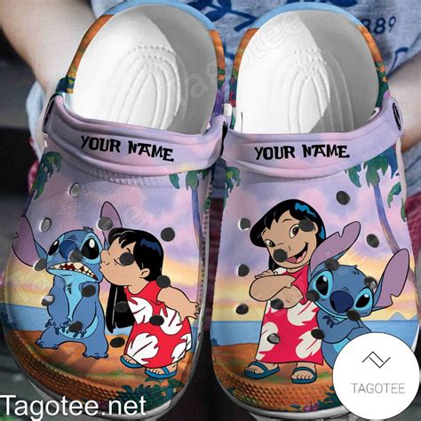 Personalized Lilo And Stitch Crocs Clogs Tagotee