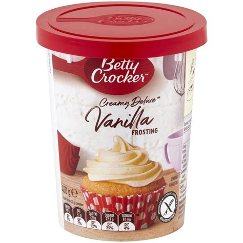 Calories In Betty Crocker Vanilla Frosting Calcount