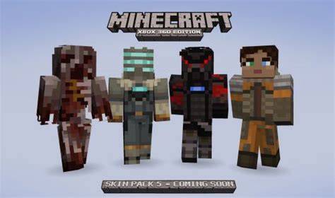 Sortie Du Pack De Skin 5 Sur Minecraft Xbox 360 Edition Actualité