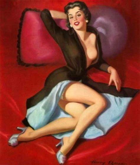 Harry Ekman Pin Up Art And Illustrations Trading Cards Etsy
