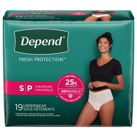 Save On Depend Women Fresh Protection Incontinence Underwear Maximum Blush S Order Online