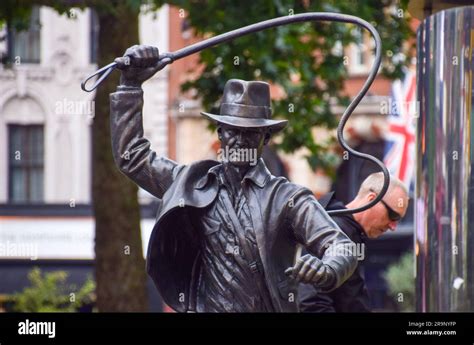 London, UK. 28th June 2023. A new sculpture of Indiana Jones has been