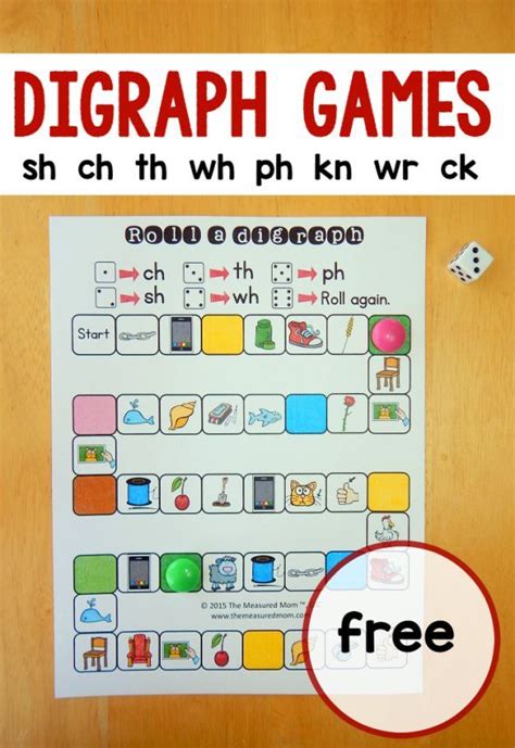 I am often asked what phonics skills should be taught and it what order? 5 digraph games - The Measured Mom | Teaching digraphs ...