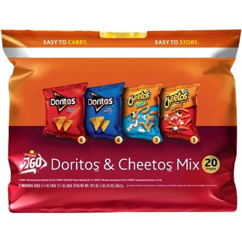 Frito Lay Doritos And Cheetos Chips And Snacks Multipack 20 Ct 1 Oz