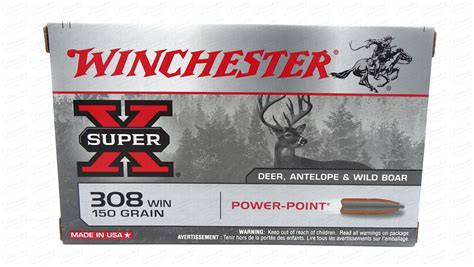 Winchester 308win Super X Power Point 150gr Decoster Hunting