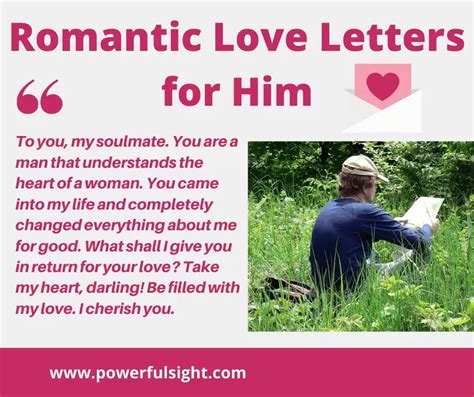 the best hot romantic love letters for him powerful sight
