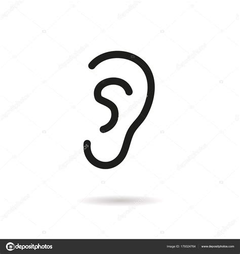 Ear Line Vector Icon ⬇ Vector Image By © Lovemask Vector Stock 179324764