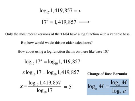 Ppt Rules Of Logarithmic And Exponential Functions Powerpoint
