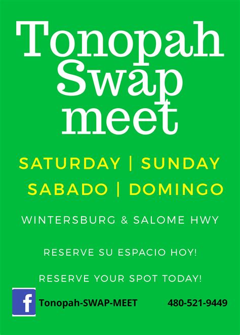 Los esperamos amigos🤩👍💃😊 - Tonopah SWAP MEET