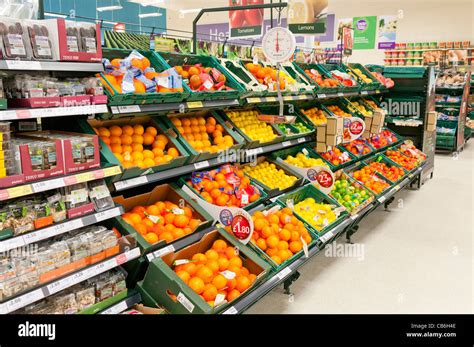 Fruit Department Inside A Tesco Store Stock Photo Alamy
