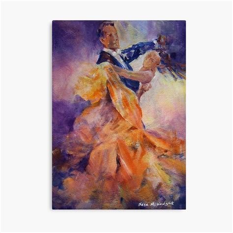 Ballroom Dancing Dance Art Gallery 32 The Waltz Canvas Print By