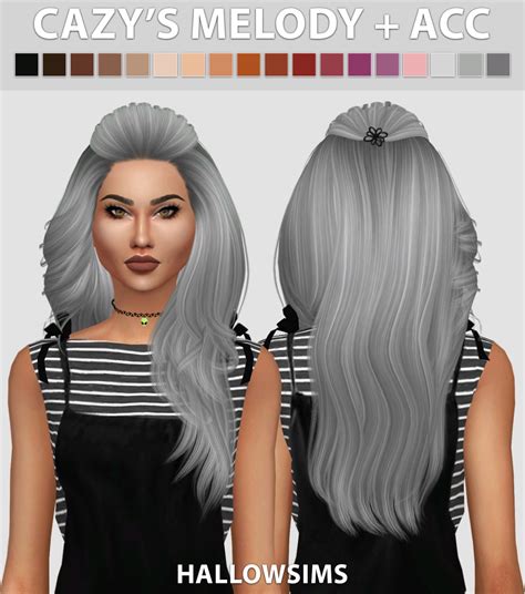 Sims 4 Hairs ~ Hallow Sims Cazys Melody Accessory Hair