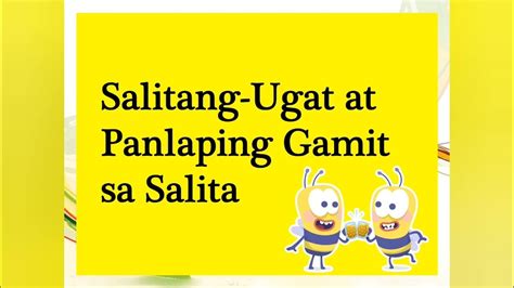 Salitang Ugat At Panlapi Filipino Youtube