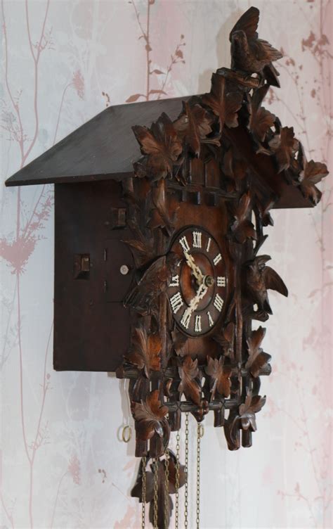 Cuckoo And Quail Clock Wall Clock Antique Clock Tyne Antiques