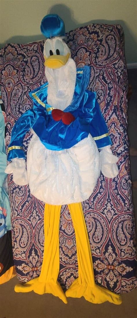 Rare Disney Store Donald Duck Adult Costume Size L Halloween Plush For Sale Justdisney