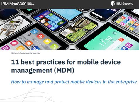 11 Best Practices For Mobile Device Management