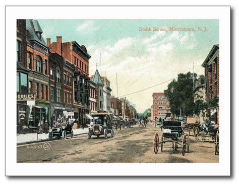 South St Morristown New Jersey Nj Vintage Repro Postcard R074215