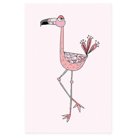 Marmont Hill Flamingo Pose Canvas Wall Art Bed Bath And Beyond Art