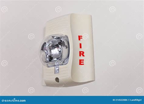 Wall Mounted Fire Alarm Stock Photo Image Of Protection 214522886
