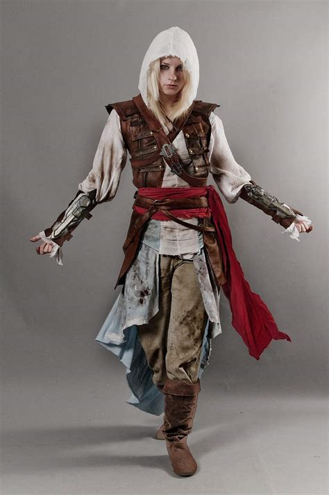 Amazing Assassins Creed Black Flag Female Edward Kenway Cosplay