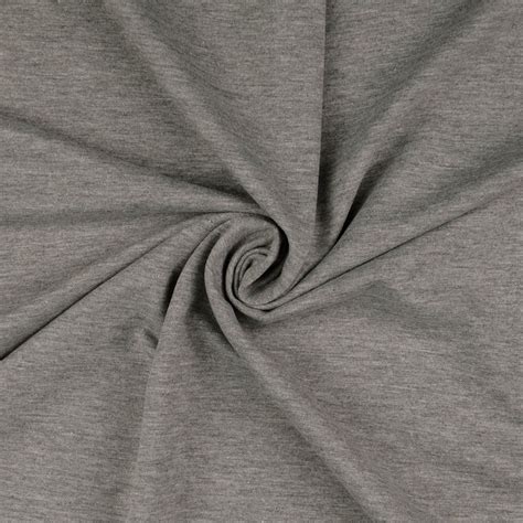 Plain French Terry French Terry Stretch Fabric Sweater Fabric Grey