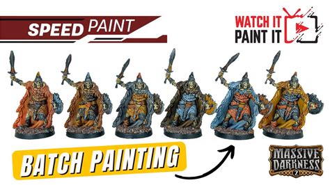 How To Speed Paint Miniatures The Fast Cheap Easy Way Massive Darkness Youtube