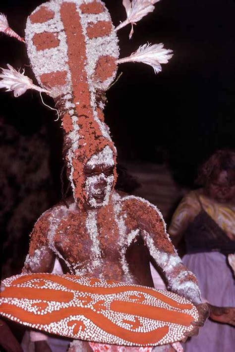 Ceremonial Headdress Aboriginal Ceremony Ngajakula Central